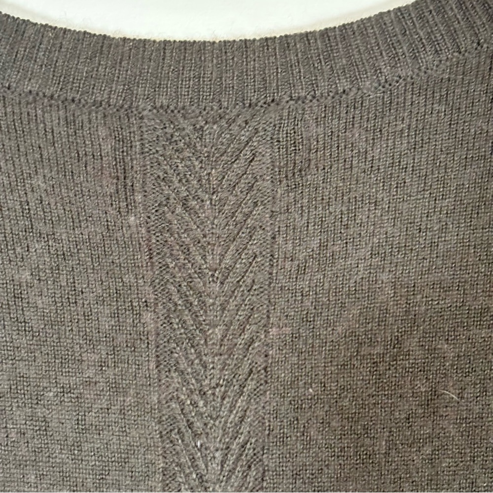Cynthia Rowley Merino Wool Sweater Tunic in Dark Moss Green Size L - Picture 5 of 10